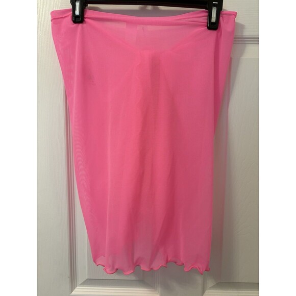 Decree Summer Daze Swim Adjustable Skirt Tie Wrap Full Coverage Electric Pink LG - Picture 12 of 15